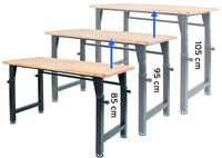 rikta h&ouml;henverstellbare Werkbank | h&ouml;henverstellbarer Arbeitstisch | ca. 135 (B) x