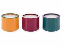 REMEMBER Deko Kerzen im Glas - 3er-Set Kerzenhalter für Stabkerzen und...