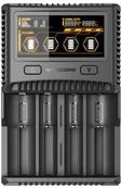 Nitecore SC4-4-Schacht-Profi-Lader f&uuml;r Li-Ion, NiMH, NiCd Akkus, LCD-Farbdisplay