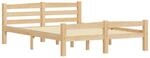 vidaXL Kiefernholz Massiv Bettgestell Holzbett Futonbett Bett Doppelbett