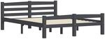 vidaXL Massivholzbett Doppelbett Bettgestell Bett Holzbett Bettrahmen Lattenrost