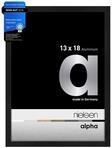 nielsen Aluminium Bilderrahmen Alpha, 13 x 18 cm, Schwarz