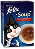 FELIX Soup, Suppe für Katzen mit zarten Stückchen, Geschmacksvielfalt vom Land, 8er