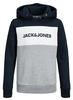 Jack & Jones Junior Herren JJELOGO Blocking Sweat Hood NOOS JR Kapuzenpullover,...