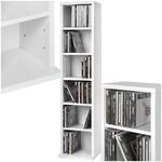 TecTake CD DVD St&auml;nder Regal f&uuml;r bis zu 102 CDs - diverse Farben - (Wei&szlig; |...