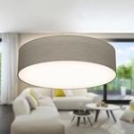 B.K.Licht - Deckenlampe mit Lampenschirm aus Stoff, E27 Fassung, max. 40 Watt,