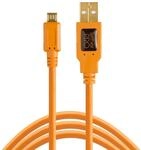 Tether Tools TetherPro USB 2.0 A Male to Micro B 5-pin orange, 15 feet