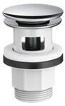 hansgrohe Push-Open Ablaufgarnitur, f&uuml;r Waschbecken und Bidets mit &Uuml;berlauf,...