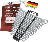 FAMEX 10355-15 Ring Maulschl&uuml;ssel Set - Gabelringschl&uuml;ssel Ringmaulschl&uuml;ssel