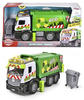 Dickie Toys – Action Truck Müllauto – Müllwagen inkl. Mülltonne, mit Sound und