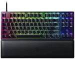 Razer Huntsman V2 Tenkeyless (Purple Switch) - Optische Gaming-Tastatur ohne