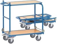 fetra 1141 Tischwagen KW 14, 2 Etagen, klappbare Tischplattform
