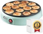 Bestron Poffertjes Maker im Retro Design, Mini Crepe's, Holl&auml;ndische Spezialit&auml;t,