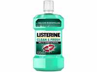 LISTERINE Clean & Fresh (500 ml), antibakterielle Mundspülung ohne Alkohol,