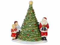 Villeroy und Boch Christmas Toy's Santa am Baum, dekorative Figur aus Hartporzellan,
