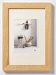 walther design Bilderrahmen natur 50 x 70 cm mit Passepartout, Home Holzrahmen HO070H