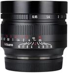 7artisans 50mm F0.95 APS-C Portrait spiegelloses Kameraobjektiv mit gro&szlig;er...