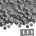 Simba 104114554 - Blox, 1000 graue Bausteine f&uuml;r Kinder ab 3 Jahren, 4er Steine, im