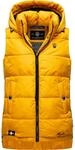 MARIKOO Damen warme Winter Steppweste mit Kapuze Zarinaa XS-XXL