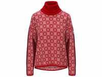 Dale of Norway Damen Firda Pullover, Raspberry-Off White, XS