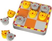 small foot Tic Tac Toe Katz und Maus, in Metalldose, mit magnetischen Spielsteinen