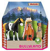Bullyland 43309 - Spielfiguren Set Indianer Yakari, Regenbogen und kleiner Donner aus