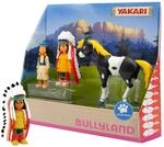 Bullyland 43309 - Spielfiguren Set Indianer Yakari, Regenbogen und kleiner Donner aus