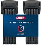 ABUS Faltschloss Bordo 6000K mit SH-Schlosshalter - 2er Set - Fahrradschl&ouml;sser mit