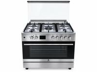 Gasline GAG90GOXEL Standherd Gasherd 90cm mit 5 Brennern Elektro Backofen Erdgas