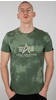 Alpha Industries Herren Basic T Batik T-Shirt, Dark Olive, L