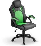 Juskys&reg; Racing Schreibtischstuhl Montreal ergonomisch h&ouml;henverstellbar &...