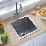 Handgemachte Einbausp&uuml;le Edelstahl