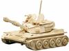 Pebaro 862 Holzbausatz Panzer, 3D Puzzle Fahrzeug, Modellbausatz, Basteln mit Holz,