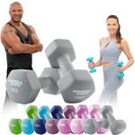 Miweba Sports Neopren Hantelset NKH100 | 0.5-10 kg (2X 10.0 kg, Grau)