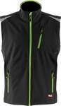 E/D/E FORTIS Herren Weste 24, Black/lime green, Gr.M