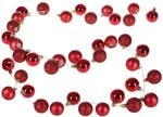 Casaria&reg; Weihnachtskugeln Lichterkette 40 LED 2m Timer Innen Au&szlig;en 8...