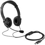 Kensington K33065WW Hi-Fi-USB-Kopfh&ouml;rer mit Mikrofon und Lautst&auml;rkeregler
