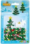 Hama Perlen 4108 Kleines Set Tannenbaum mit ca. 450 bunten Midi B&uuml;gelperlen mit
