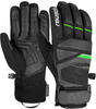 Reusch Herren Storm R-Tex Xt Handschuhe, Black/Black Melange/neon Green, 10.5