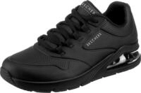Skechers Damen UNO 2 Air Around You Sneakers, Black Duraleather Mesh Trim, 41 EU