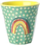 Elfenstall Rice Becher Melaminbecher aus 100% Melamin Regenbogen print medium