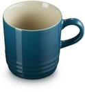 LE CREUSET Cappuccino Becher aus Steinzeug, 200 ml, Deep Teal, 70303206420099