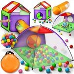 KIDUKU&reg; 3-teiliges B&auml;llebad Baby mit 200 B&auml;llen + Krabbeltunnel + Tasche