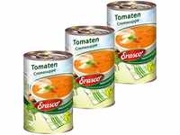 Erasco Tomaten Cremesuppe mit Tomatenstücken natürlich 390ml 3er Pack