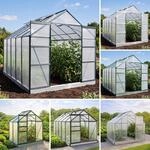 BRAST Gew&auml;chshaus Aluminium mit Fundament | T&Uuml;V gepr&uuml;ft | 42 Modelle