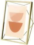 Umbra Prisma Bilderrahmen Glas Metall Schwebend, 13x18 cm, Messing
