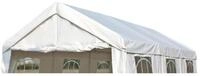 DEGAMO Ersatzdach Dachplane f&uuml;r Zelt 4x10 Meter, PVC Weiss 480g/m&sup2;, incl.