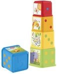 Fisher-Price Stack & Explore Blocks - 5 W&uuml;rfel mit Strukturen, Figuren, Zahlen und
