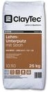 CLAYTEC Lehm-Unterputz mit Stroh, Sackware