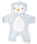 Heless 2198 - Overall f&uuml;r Puppen im Pinguin-Design, kuschelweicher Einteiler mit